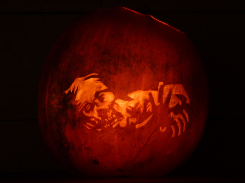 Walking Dead Zombie Halloween Pumpkin