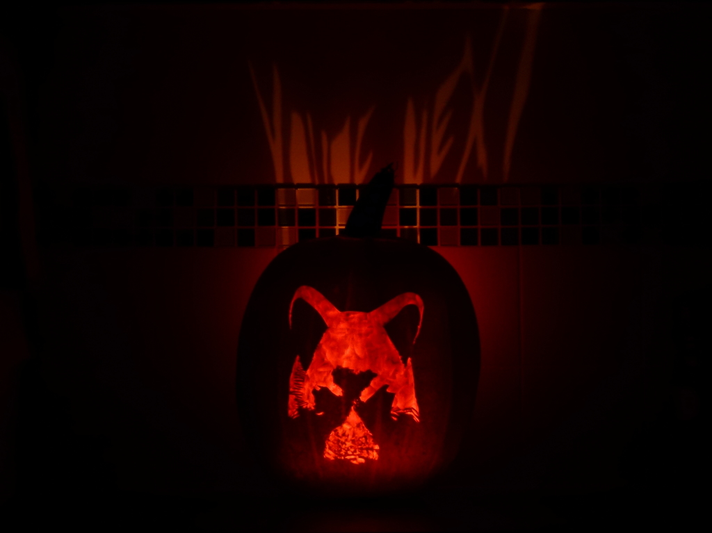 You're Next Fox Mask Halloween Pumpkin